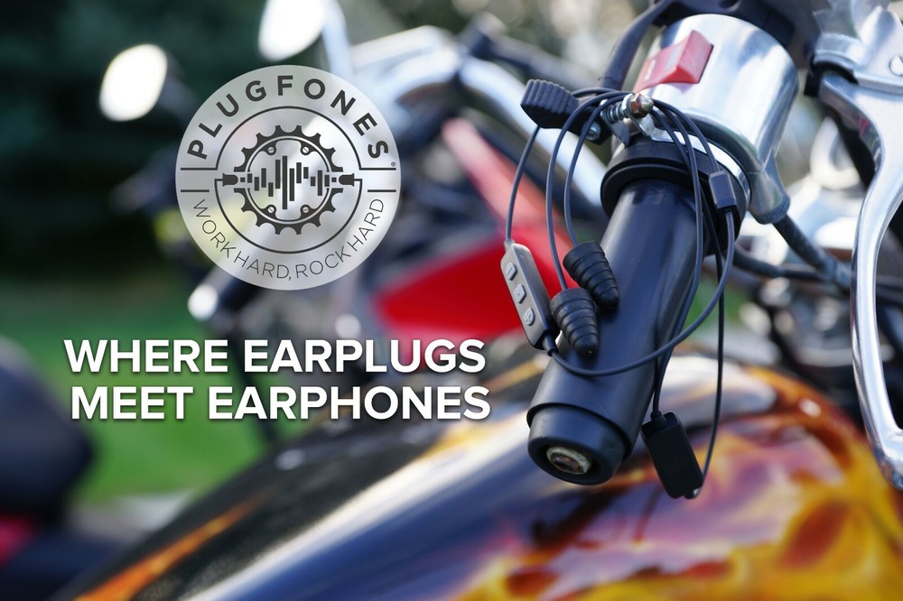 Plugfones Liberate 2.0 Wireless Bluetooth Earplug, Earbuds for Motorcycle Riders