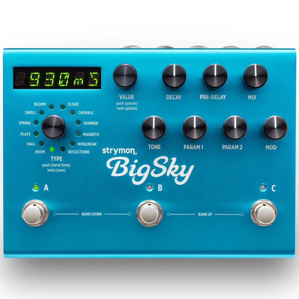 Strymon BigSky Multidimensional Reverb Effect Pedal - New