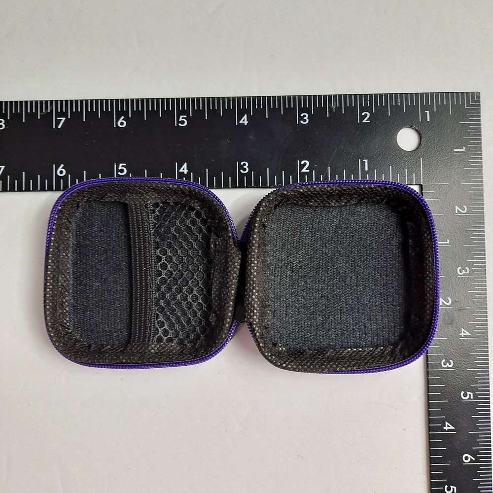 Earphone headphone Case Portable Storage Memory SD Card Camera PURPLE