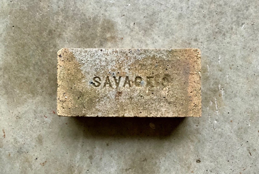 Antique fire brick  SAVAGE S.  Excellent condition