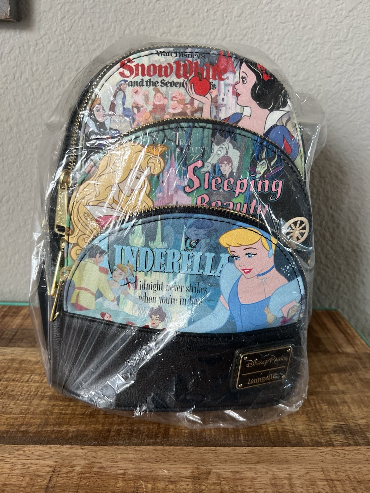 NWT Disney Parks Loungefly Princess Mini Backpack Snow White Cinderella Sleeping