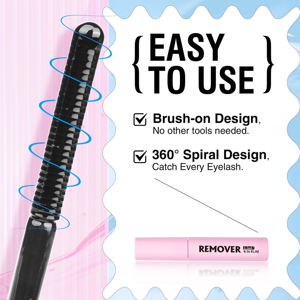 Cluster Lash Glue Remover Quick-Dissolving False Eyelash Remover for Easy Rem...