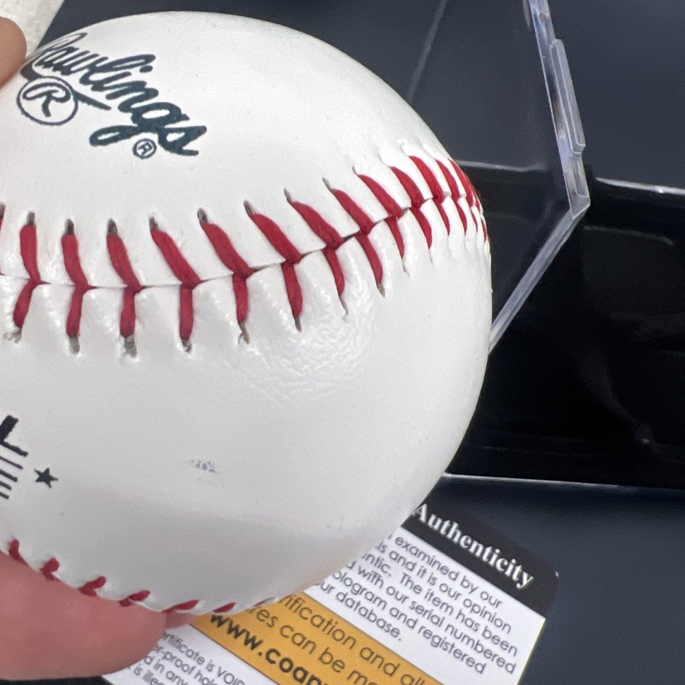 PRESIDENT DONALD TRUMP 2025 MAGA HAND SIGNED BASEBALL AUTO HOLO COA