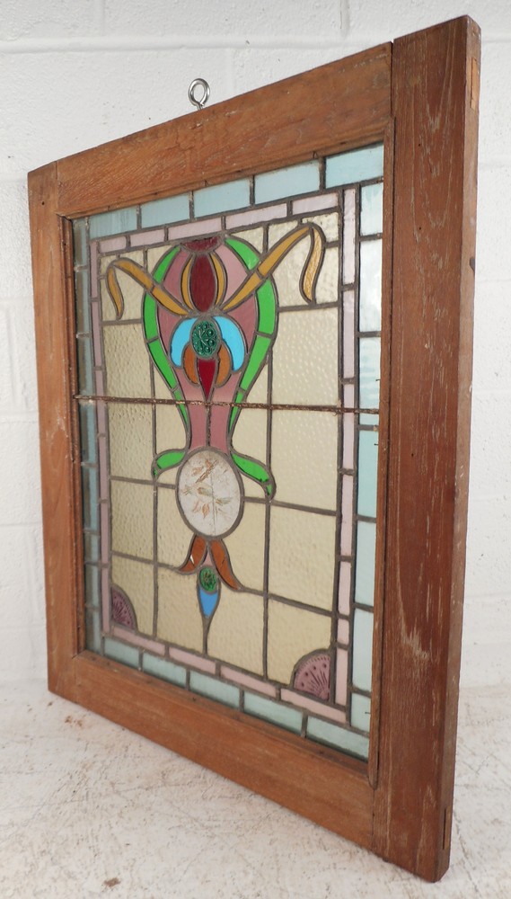 Vintage Stained Glass Window Panel (3143)NJ