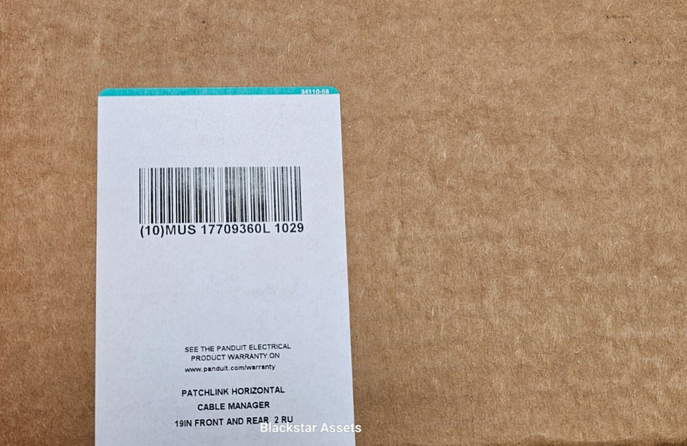 New Panduit Patchlink WMP1E Horizontal Cable Manager 19" Front & Rear 2RU