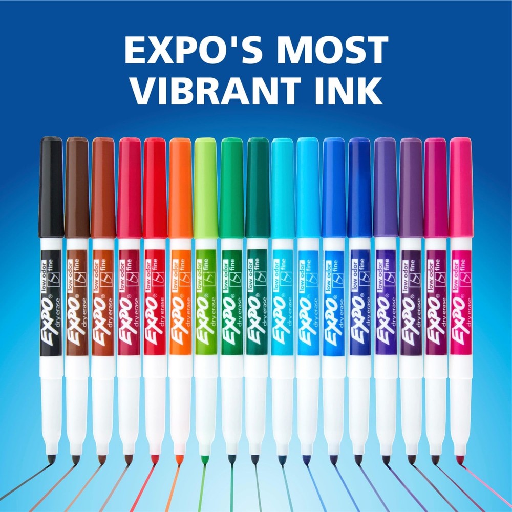 Dry Erase Markers Kit, Includes Eraser, Spray Cleaner, 7 Count