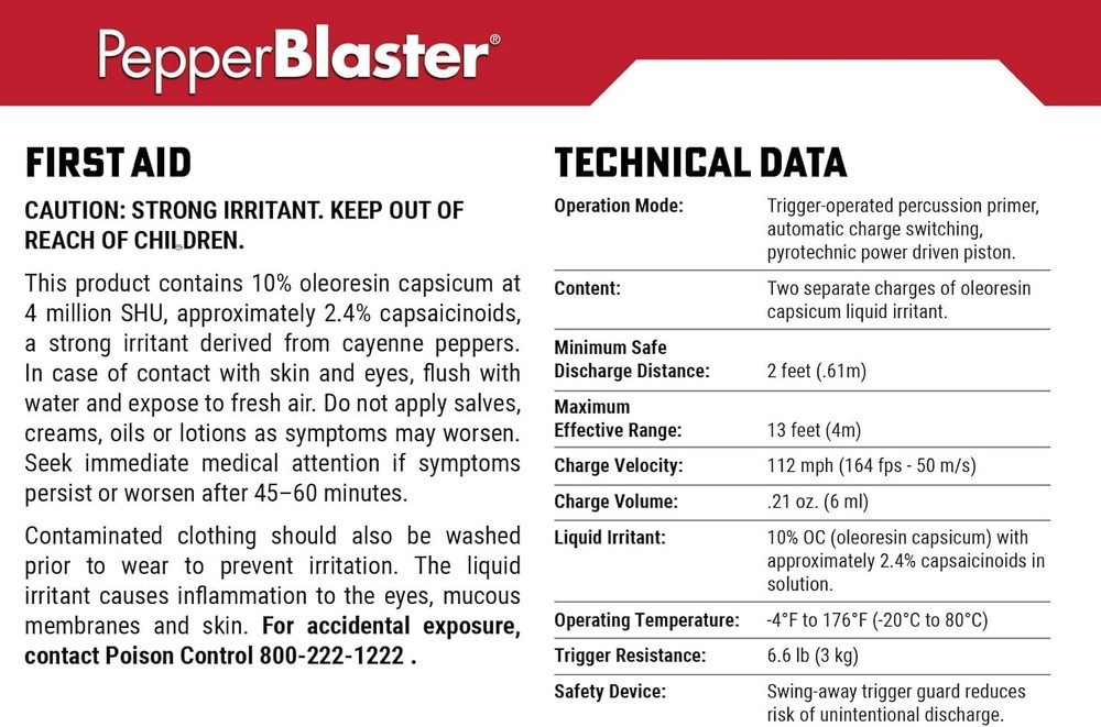 Kimber PepperBlaster 3 - Red