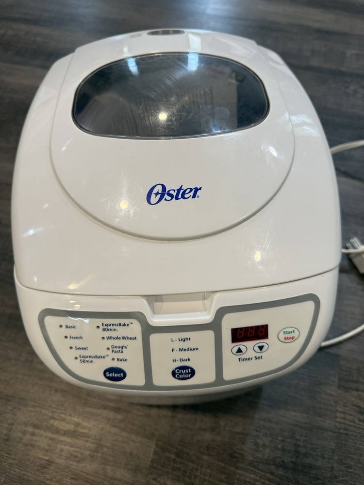 Oster Expressbake Bread Maker Machine Model 5838 White Tested Works W Manual