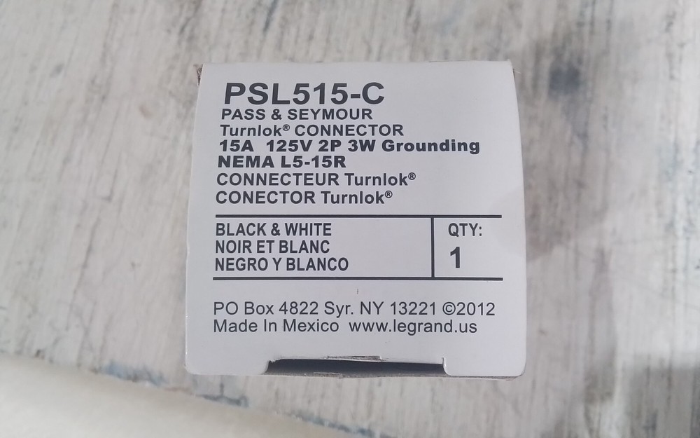 Pass & Seymour Legrand PSL515-C Connector (SP334)