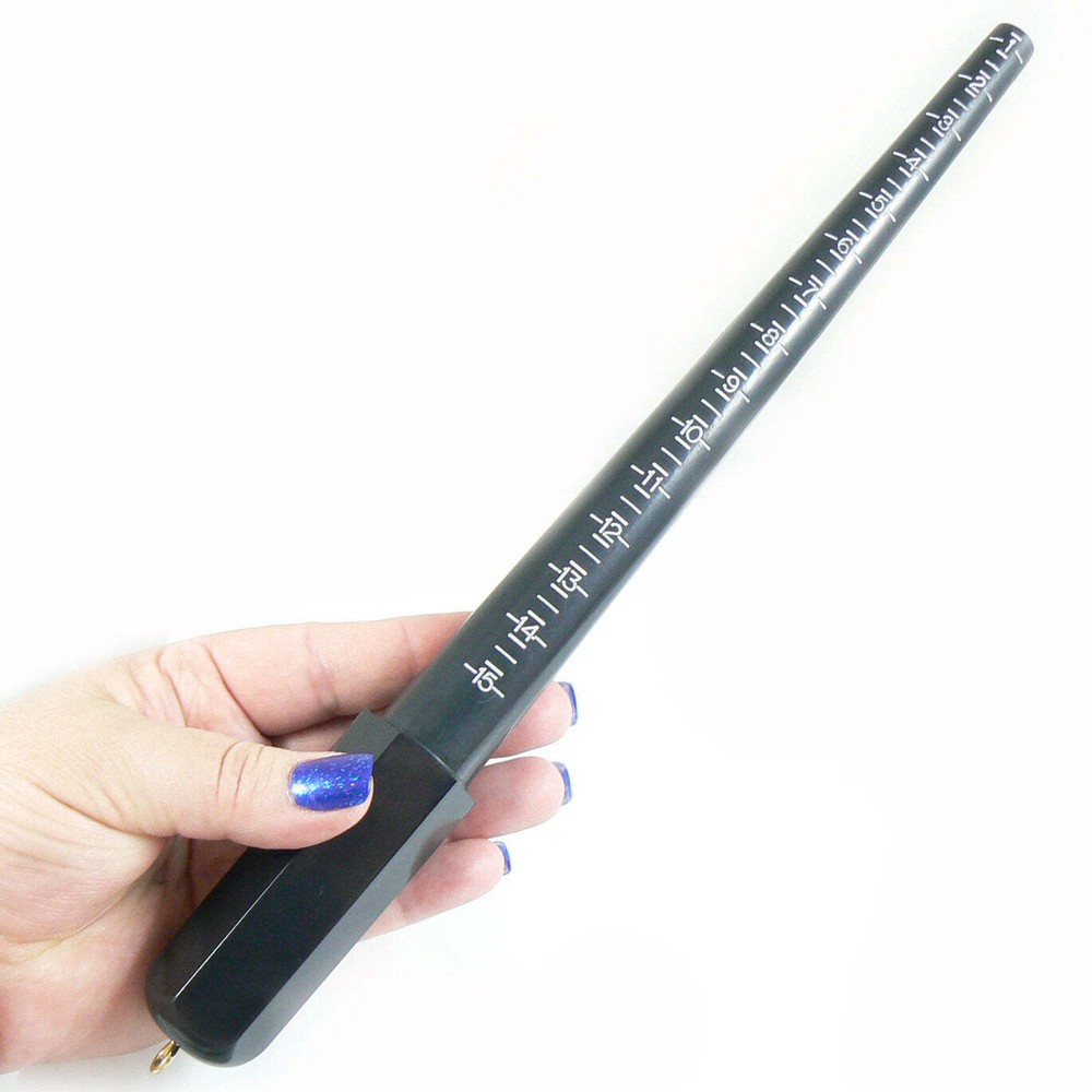 Plastic ring mandrel / ring size checker