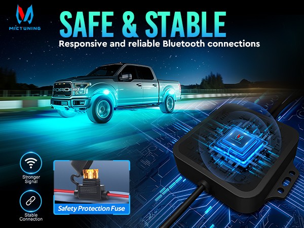 MICTUNING 16 Pods RGBW LED Rock Lights Kits, Underglow Neon Lights for Car Truck