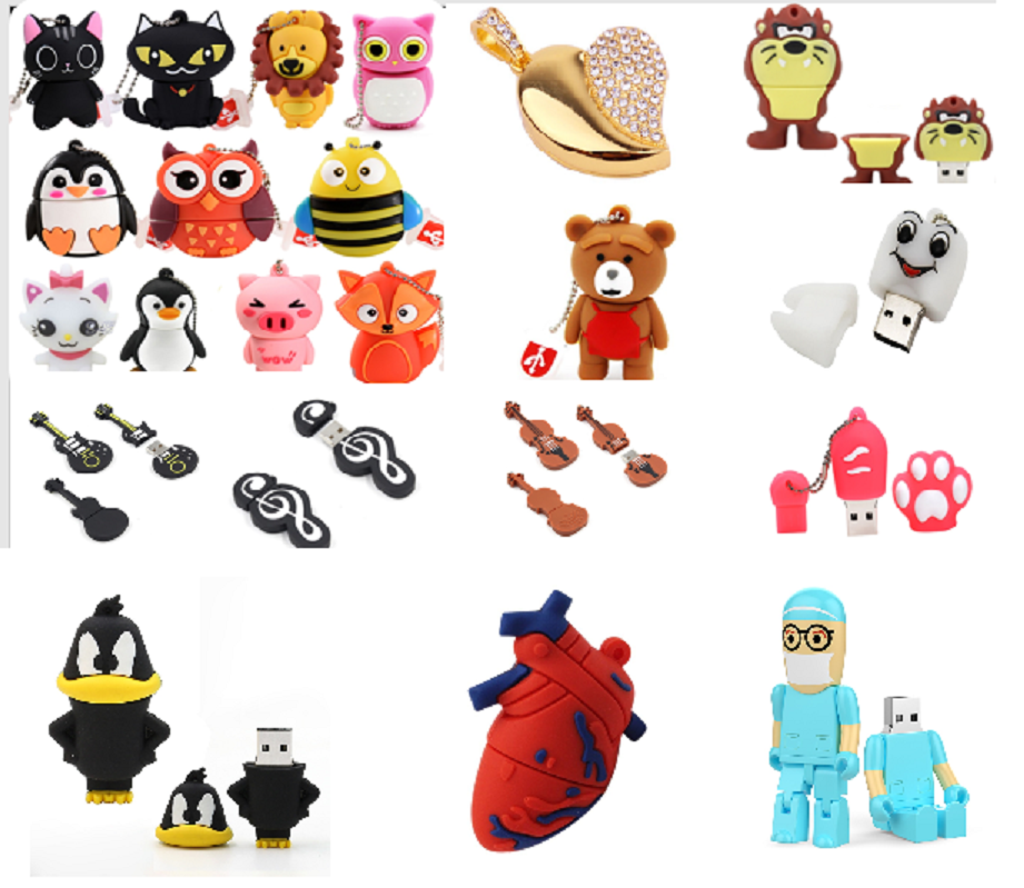 Cute USB Flash Drive Mini Anime Cartoon Characters