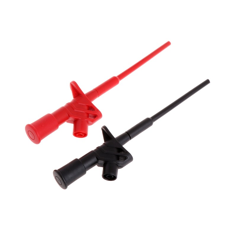 Insulated Test Hook Clip 1000V Testing Probe Instrument High Voltage 4mm Socket