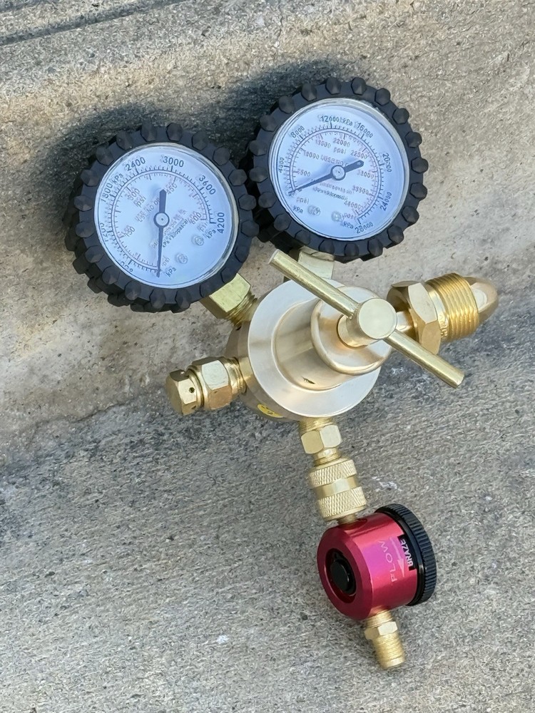HVAC Nitrogen Purge Regulator Kit Adjust Nitrogen Purging Brazing Flow Control