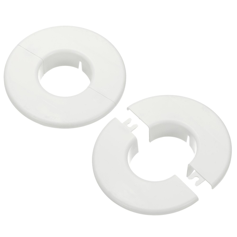 2 Pieces For Wall Split Flange 2" (53mm) Round Detachable White