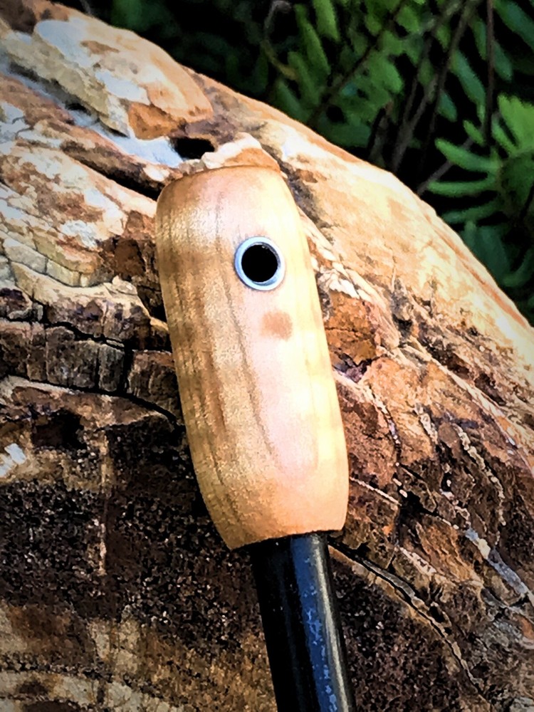 Handmade 3/8" Spalted Flame Maple Ferrocerium Rod (3)