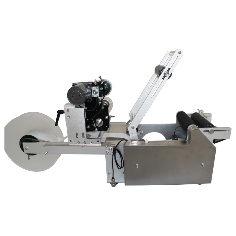 Semi-automatic Round Bottle Labeling Machine with Code Printer Stainless Materia