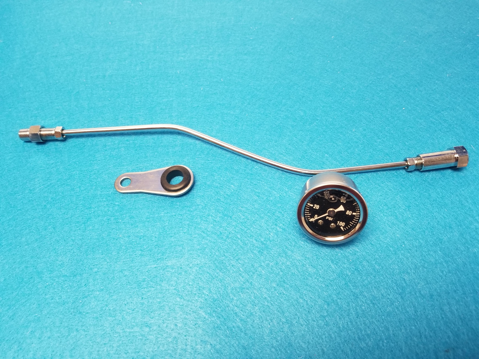 100 PSI Oil Pressure Gauge & Fitting Kit for Harley Big Twin EVO