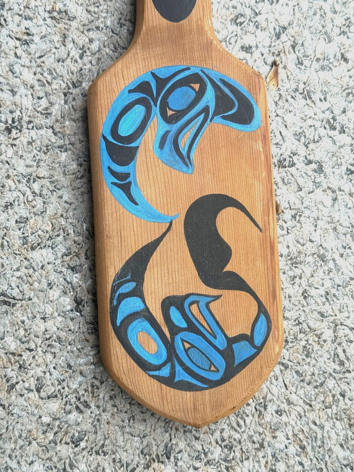 Northwest Coast Native Art Kwakwa̱ka̱ʼwakw Vintage Thunderbird paddle
