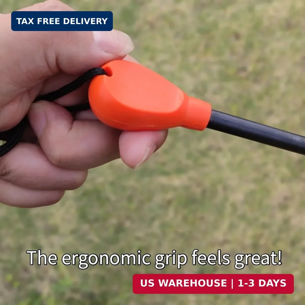 Survival Fire Starter, Ergonomically Designed Waterproof and Windproof Ferro Rod