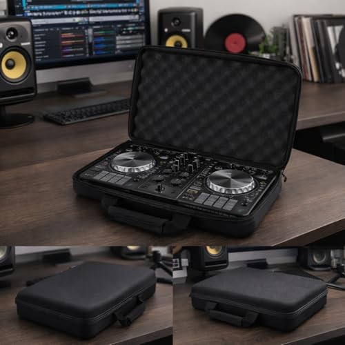 DJ Controller Hard Case, DJ Controller Storage Bag Portable Carrying Case for