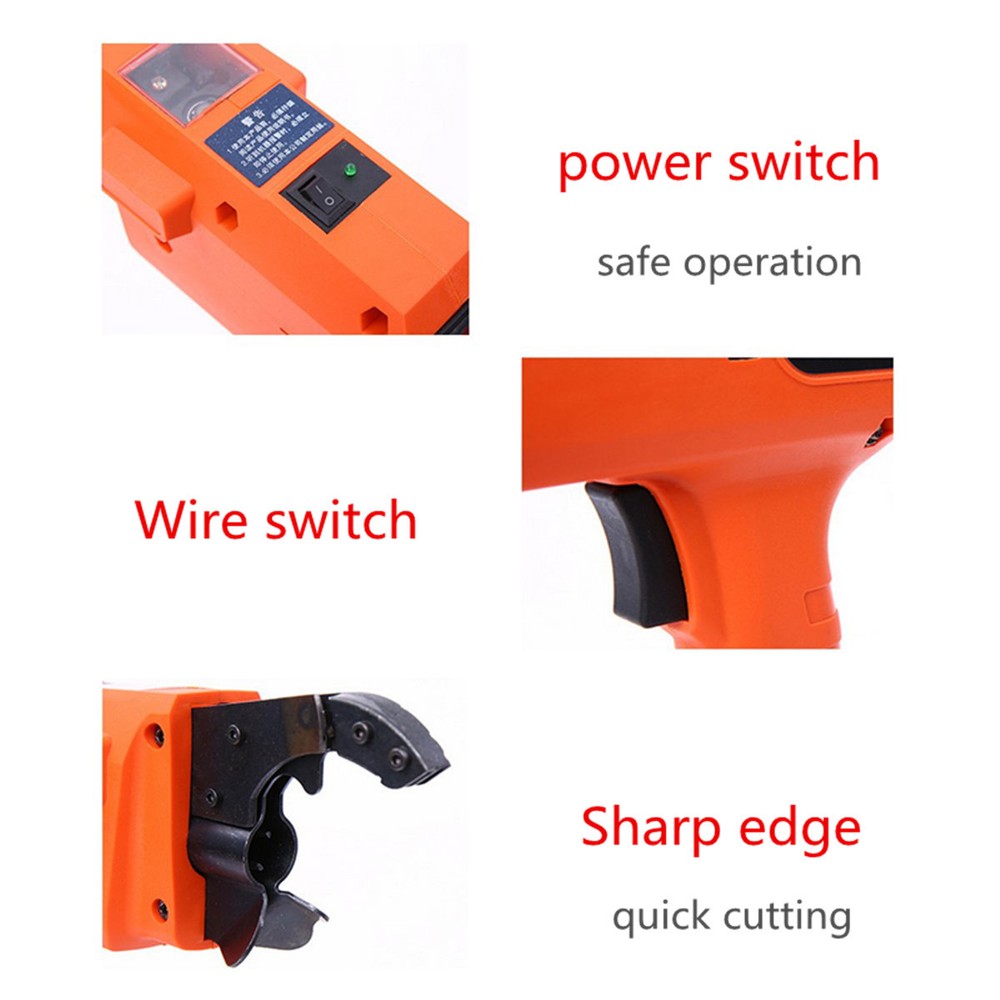 30-60mm 12V Automatic Handheld Rebar Tier Tool Building Tying Strapping Machine