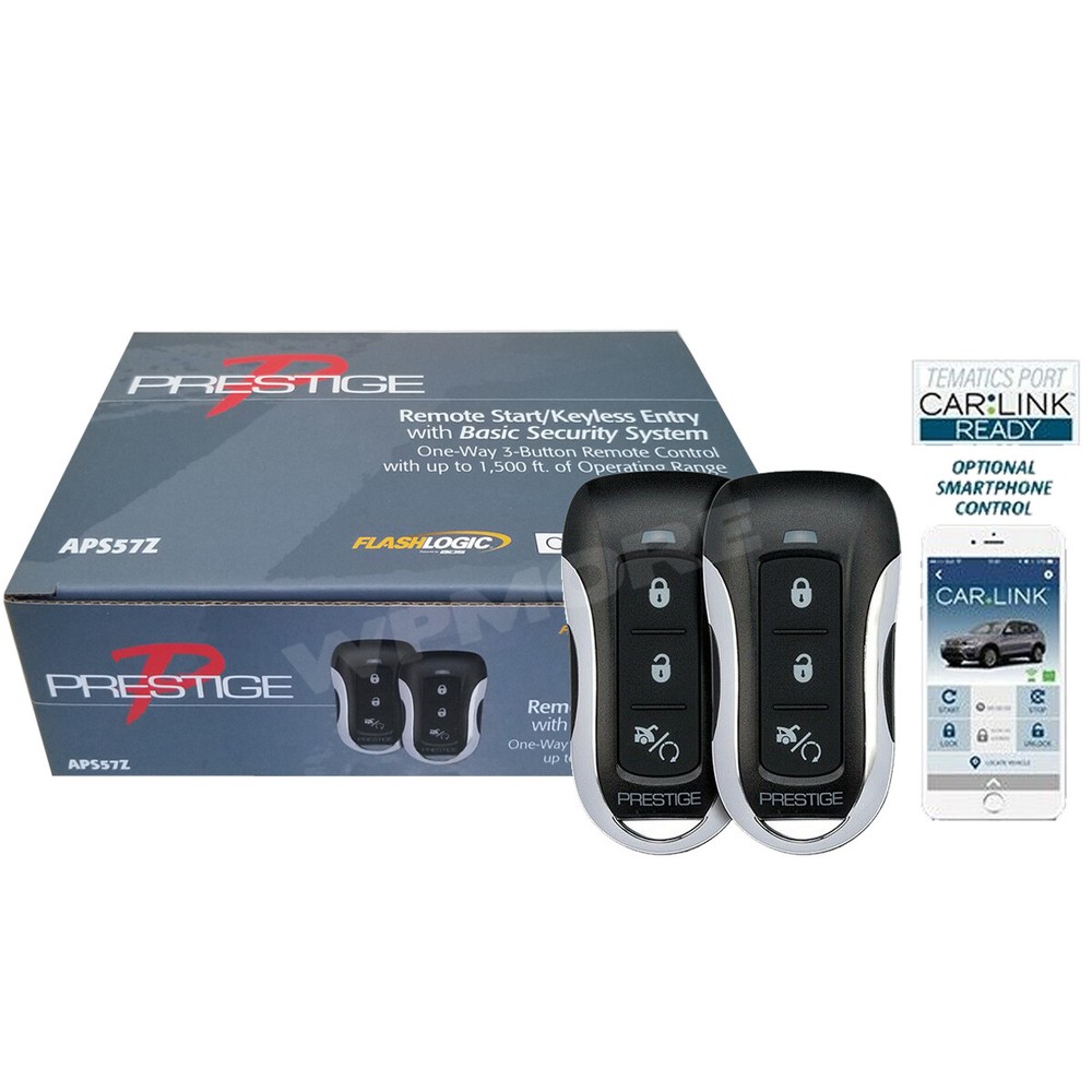 Prestige APS57Z Remote Start Keyless Entry 1-Way 1500-FT Range CAR LINK Ready