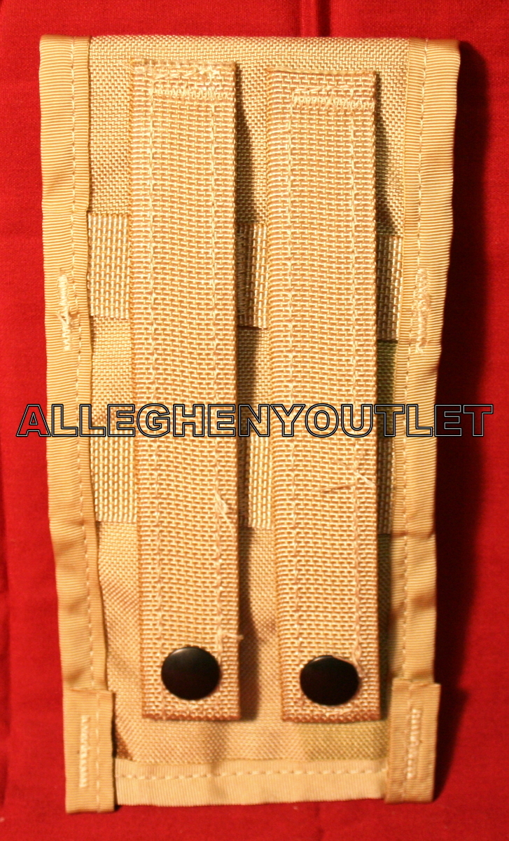 2 NEW US Military Double Mag Pouch Desert Camo, Molle Ammo Pouch