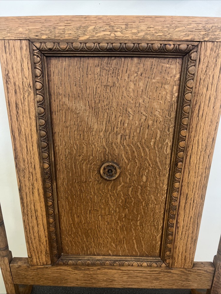 Vintage Antique Mission Tiger Oak Fire Screen