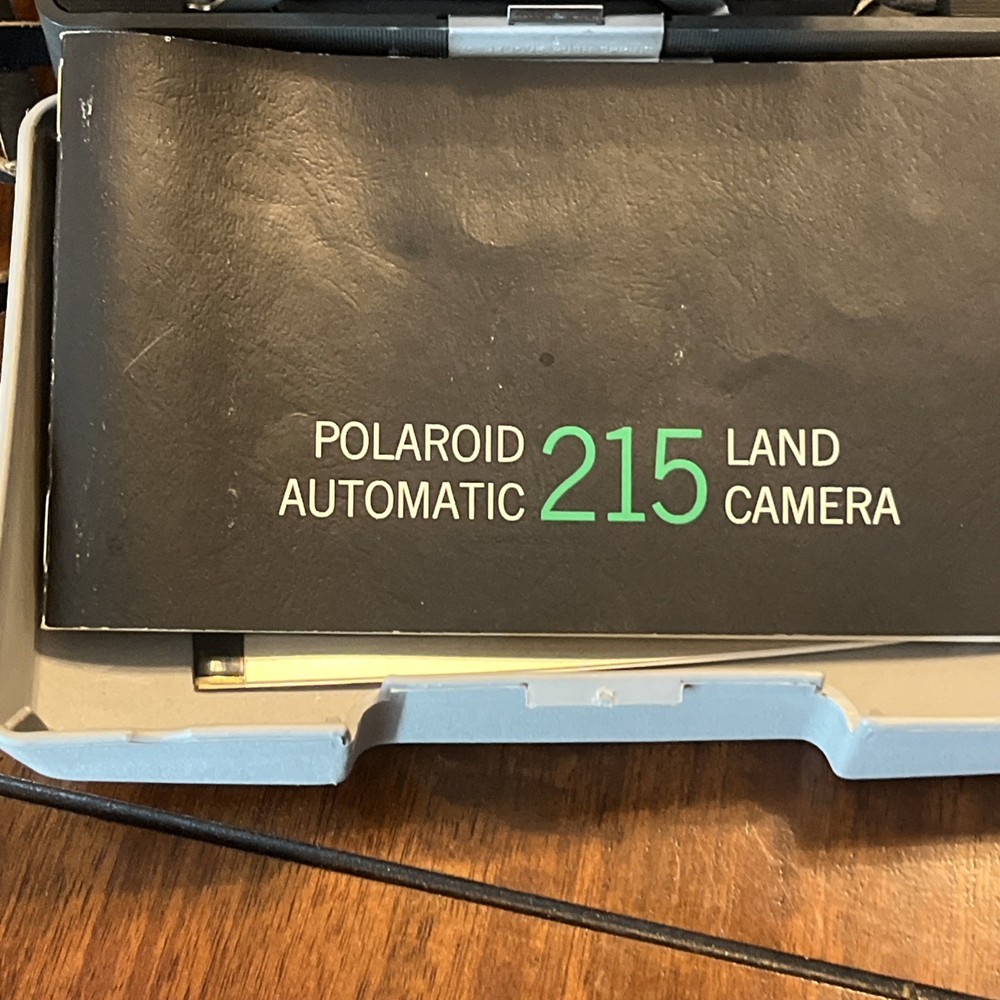 Vintage Polaroid 215 Automatic Land Camera with Flash Attachment, Manual & More!