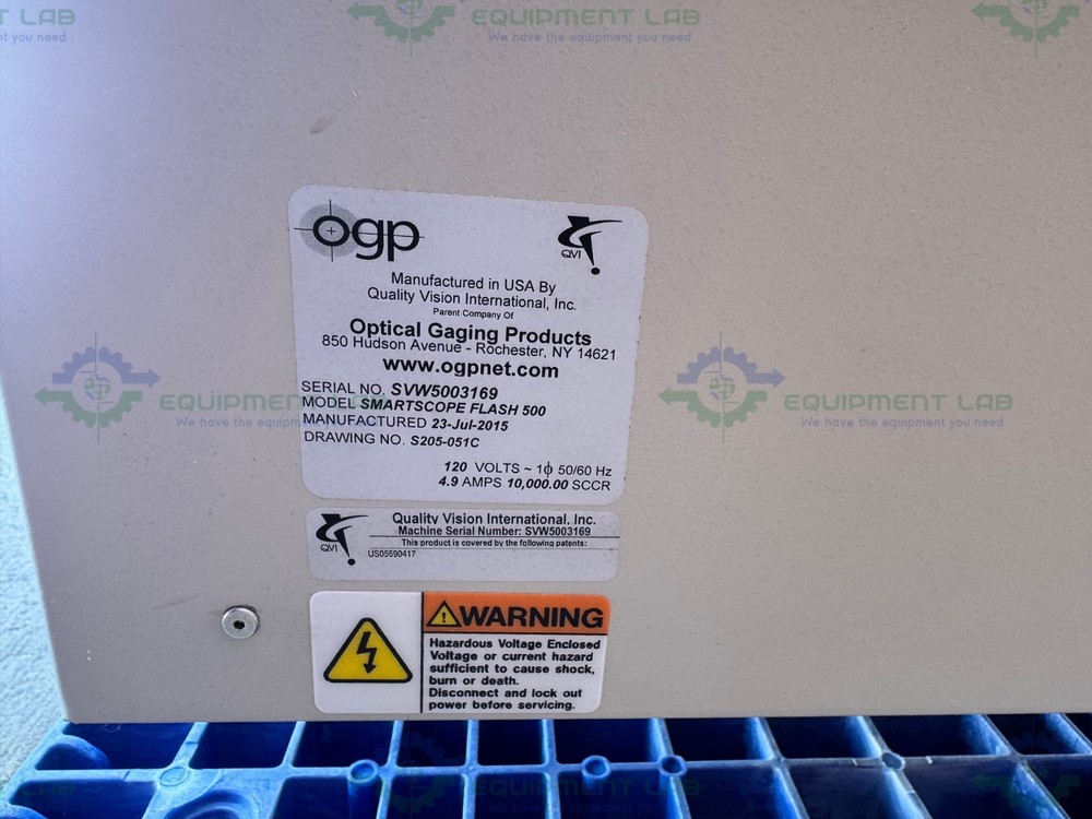 OGP Smartscope Flash 500 Multisensor Video Measuring System w/ Extra Parts