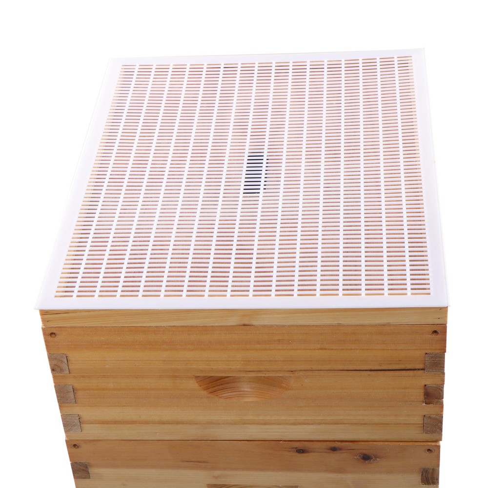 LABLT 10 Frame Bee Hive Beeswax Coated W/ Frames and Waxed Foundations 4 Layer
