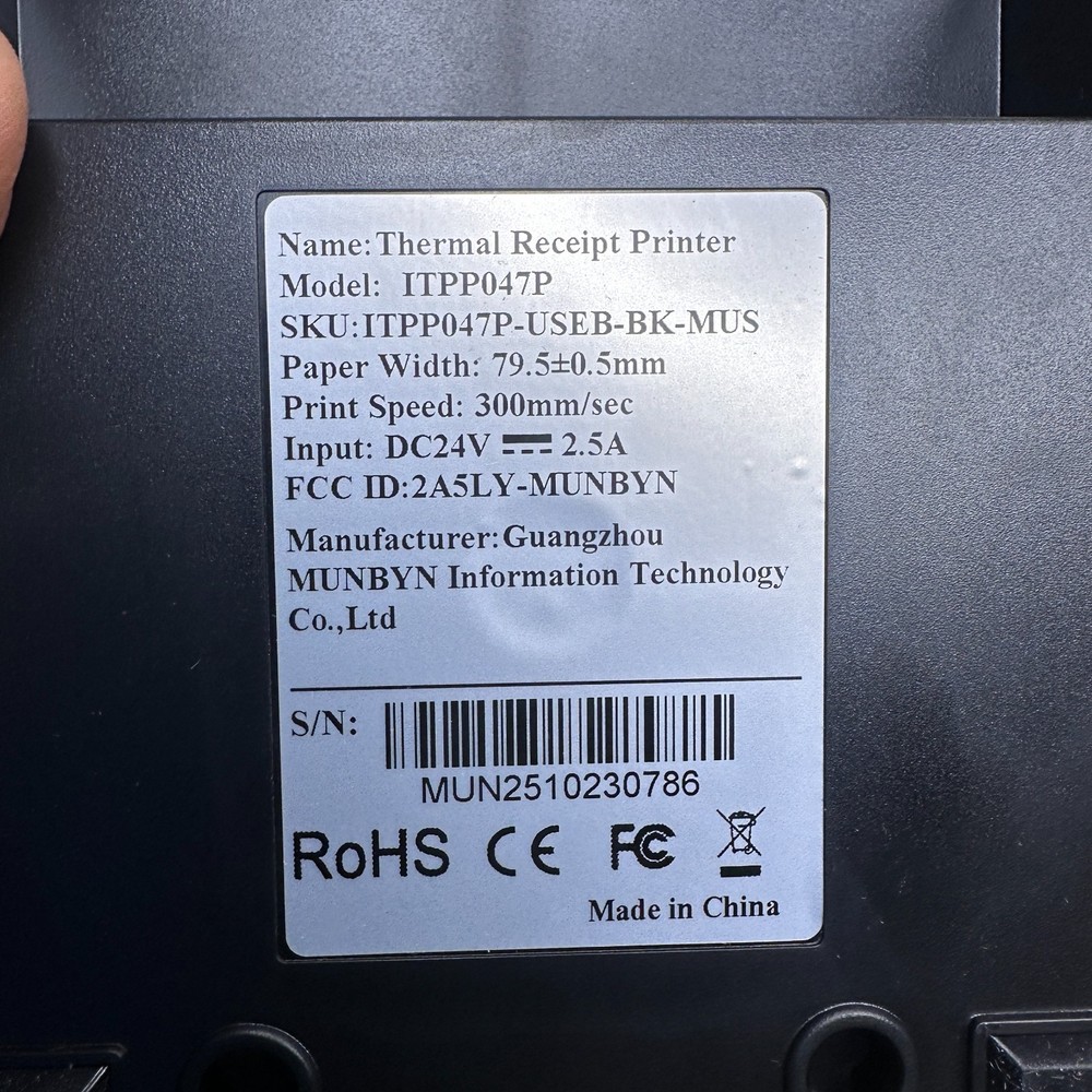 MUNBYN ITPP047P Thermal Printer USB Shipping Label Printer Open Box- READ