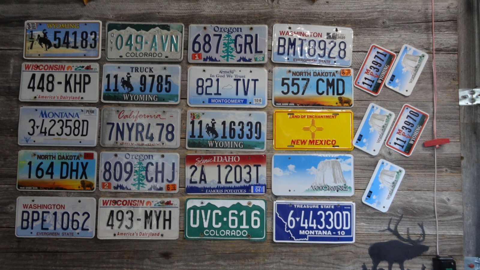 25 Craft License Plates Road Kill License Plates with damage great for crafts!!!