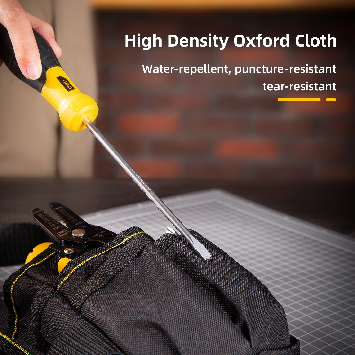 STEELITE 10" Tool Belt Pouch Waist Bag Hardware Toolkit Work Organizer