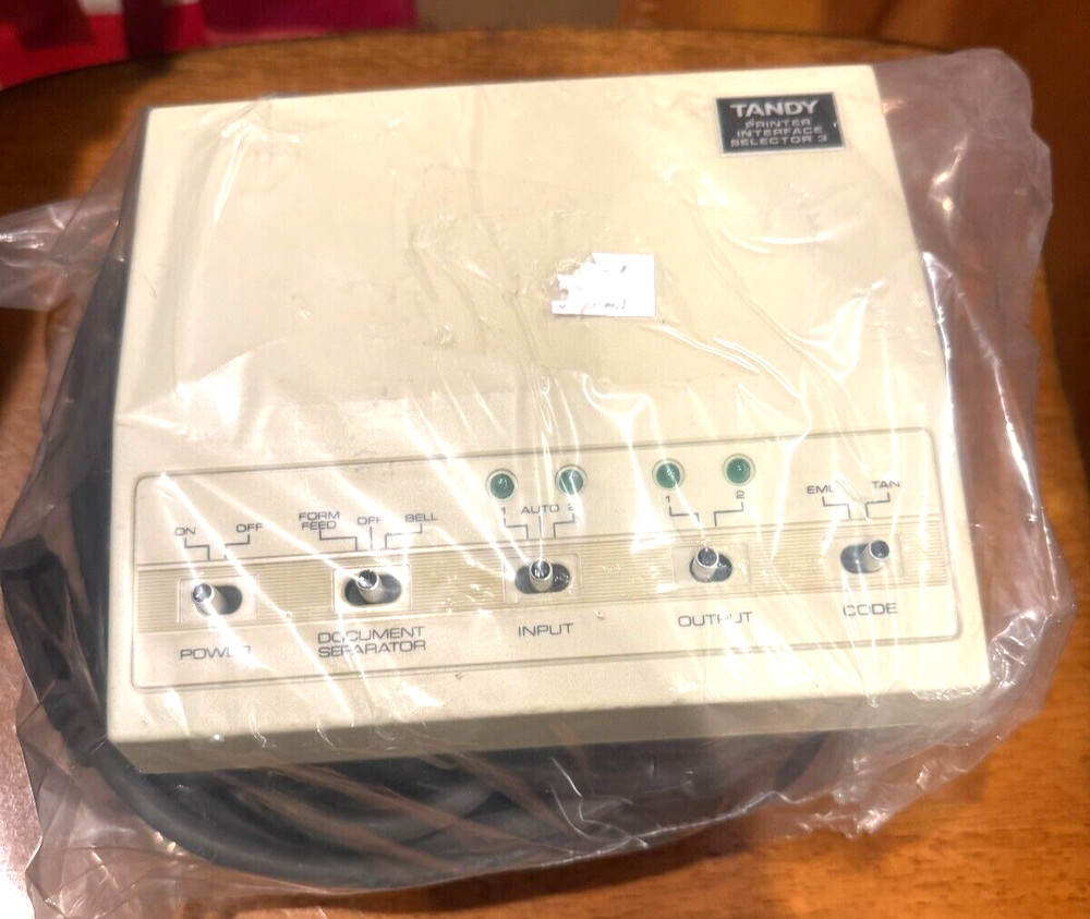 TANDY PRINTER INTERFACE SELECTOR 3 CAT 26-2844