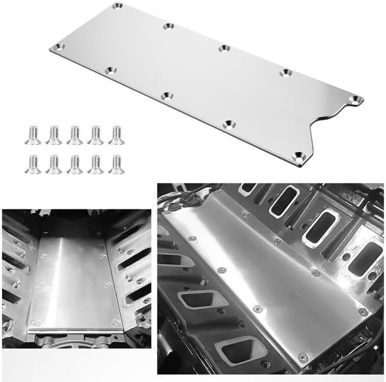 Billet Knock Sensor Delete LSX LS1 For LS Gen 3 VALLEY PAN Cover + GASKET Plate