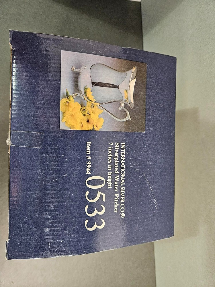 1990 International Silver Co Silver Plated Water Pitcher - original package