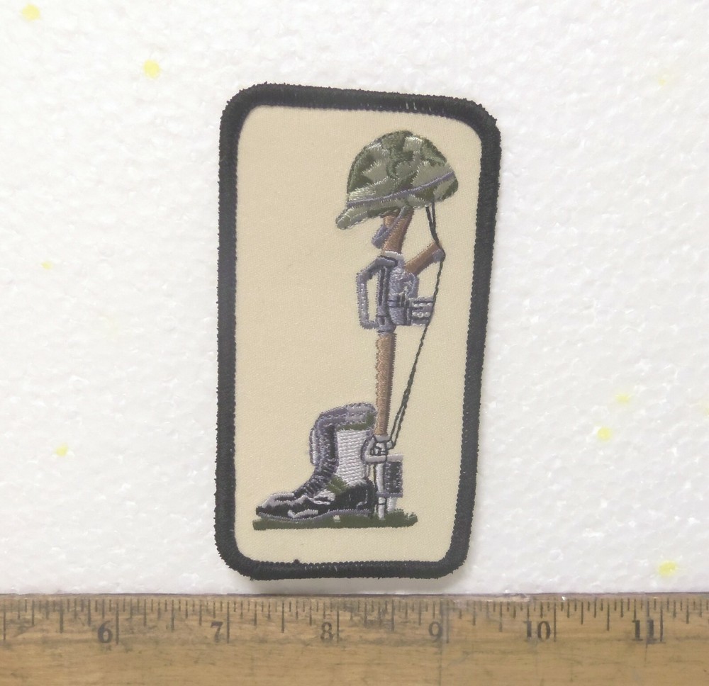 Boots, Helmet & Rifle Embroidered Patch