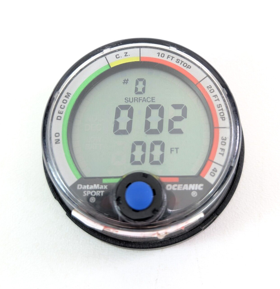 Oceanic Datamax Sport Puck Scuba Dive Computer + Manual NICE!!! #5258