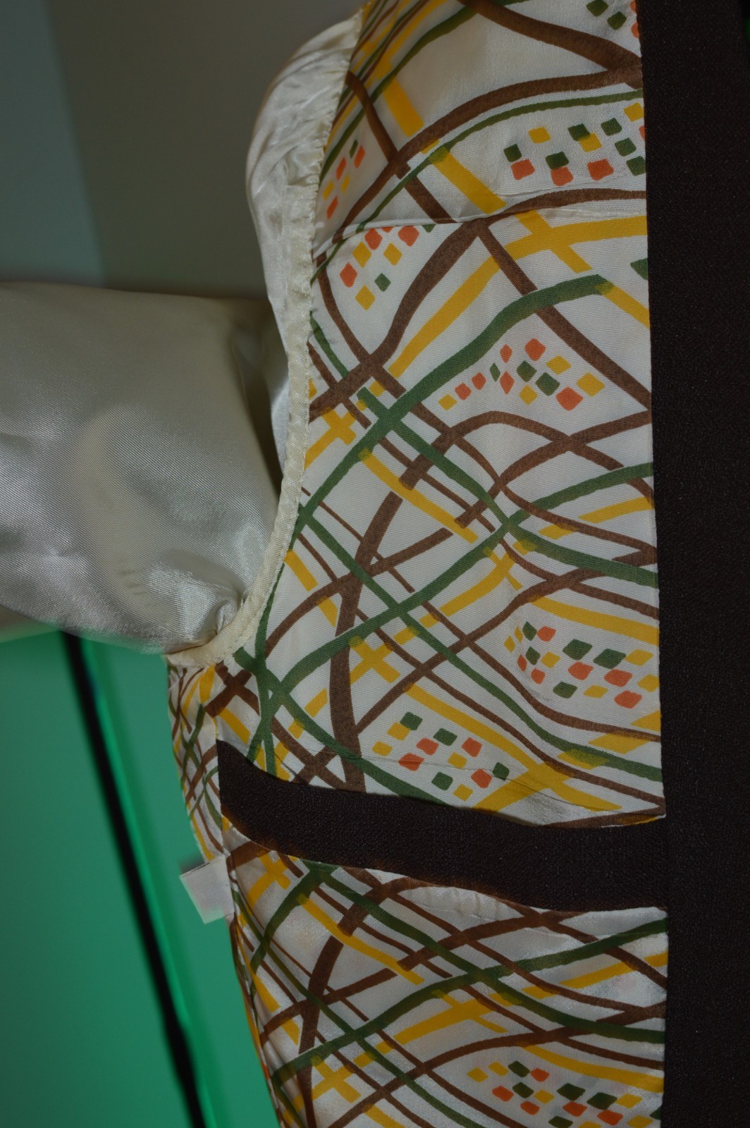 40L Long 40 L USA RATNER CLOTHES Mens Vintage Brown Polyester Blazer Suit Jacket