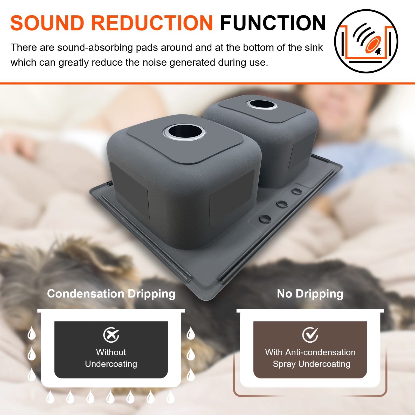 Quikore 33 Inch Topmount Drop In 33x22 Double Bowl 18 Gauge Stainless Steel Sink