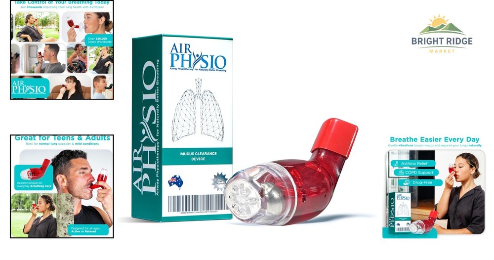 Lightweight Breathing Exercise Device, Promotes Better Breathing Performance