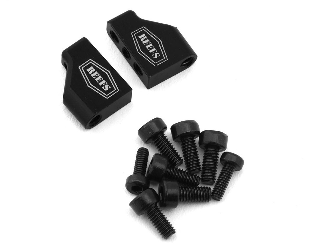 Reefs RC Micro Servo Mounting Tabs (Black) (2) [SEHREEFS210]