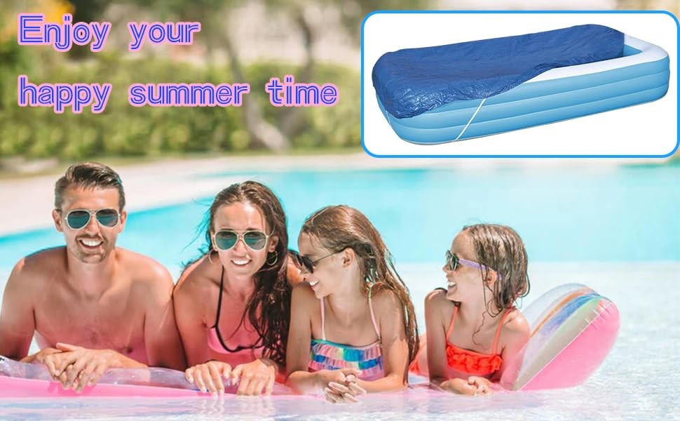 Rectangular Pool Cover - Inflatable Pool Cover - Above Ground Pool Cover120