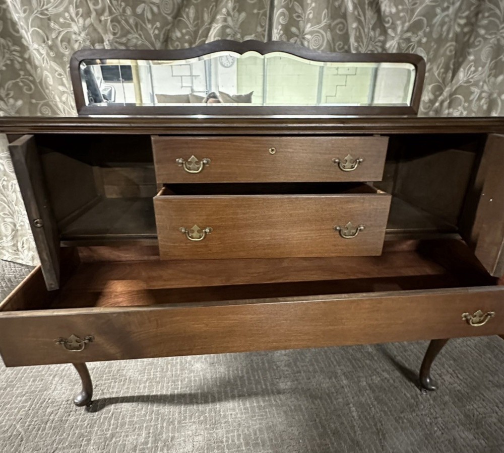 Buffet With Beveled Mirror