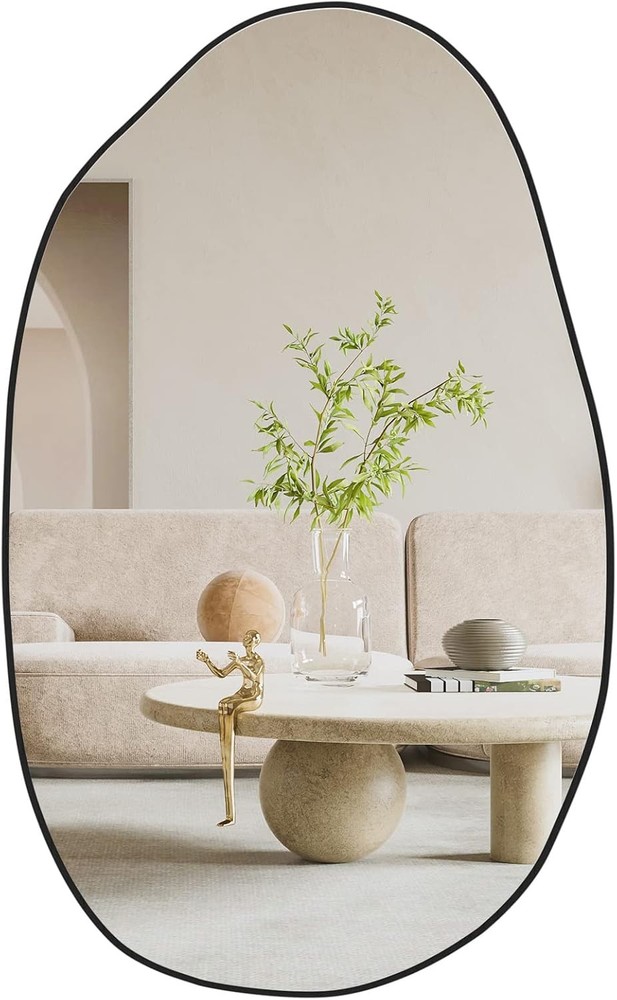 Irregular Asymmetrical Mirror Wall Mounted Unique Vanity Mirror,Shaped Dressing