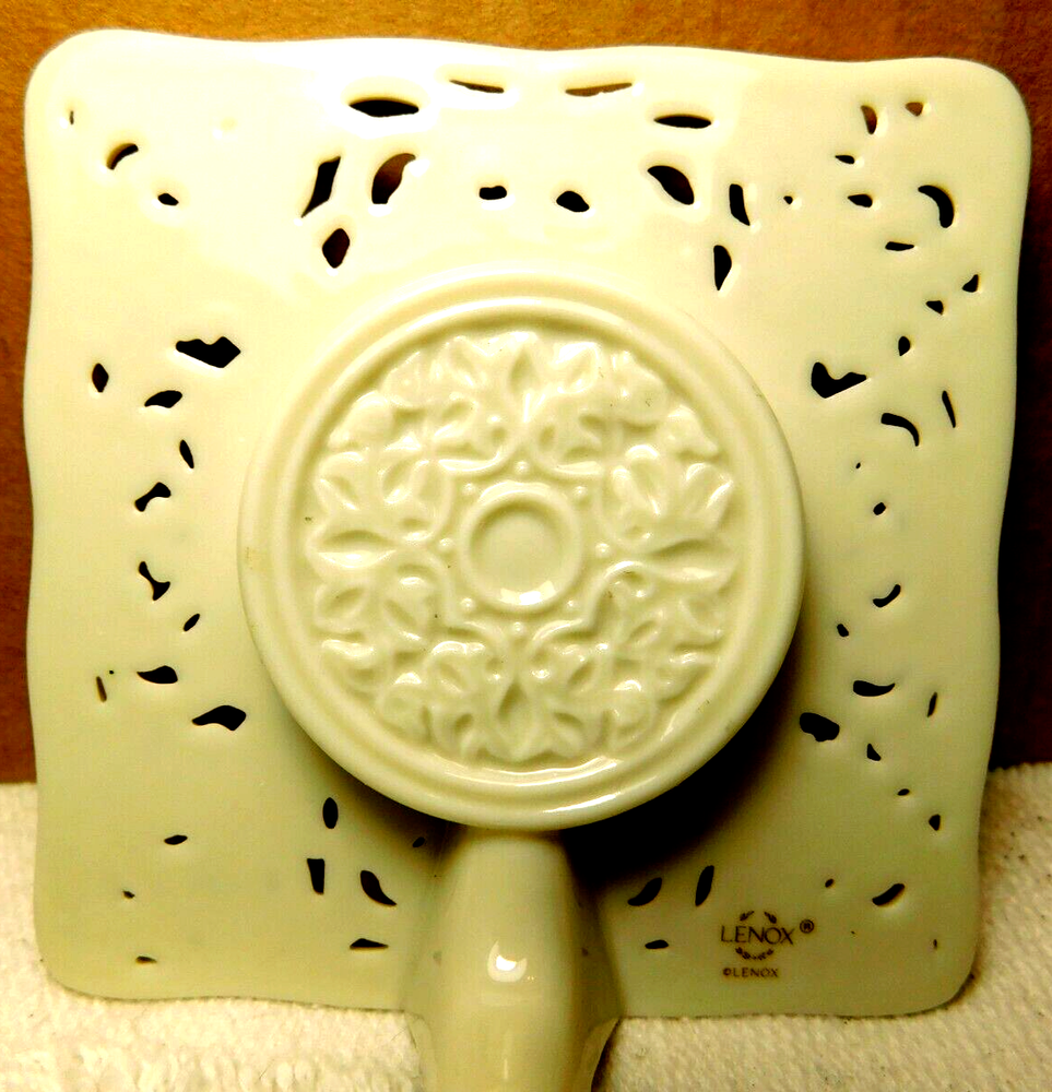Lenox~Mini Porcelain Square Clock 3 1/4" x 3 1/4"