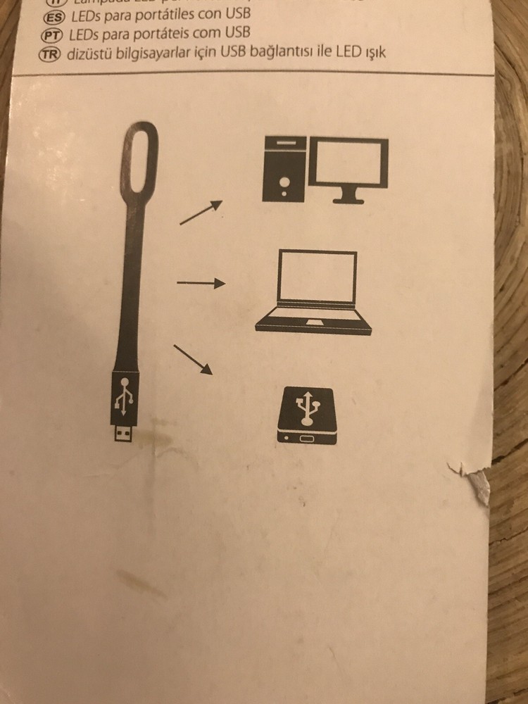 Flexible Blue Mini USB LED Light Lamp 4 Computer Notebook Laptop Reading Bright