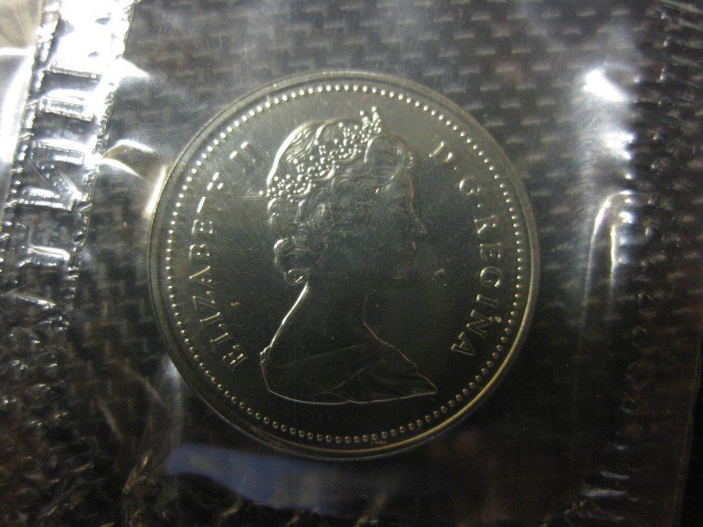 1987 Canadian Prooflike Nickel ($0.05)